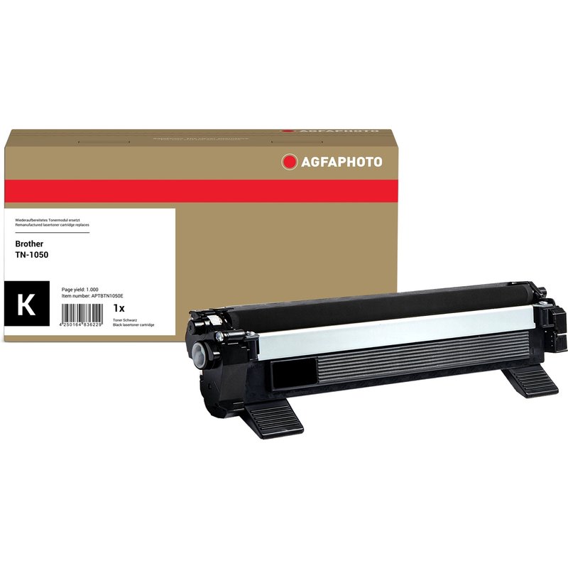 AgfaPhoto Compatible Toner Cartridge. Black. Replacement for Brother T