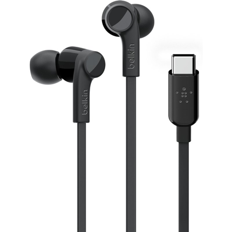 Belkin ROCKSTAR Headset Wired In-ear Calls/Music USB Type-C Black