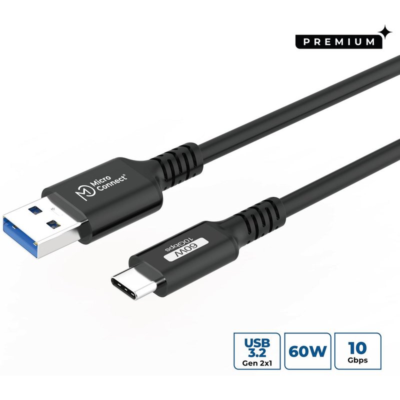 Microconnect USB3.2AC025 USB cable USB 3.2 Gen 2 (3.1 Gen 2) 0.25 m US