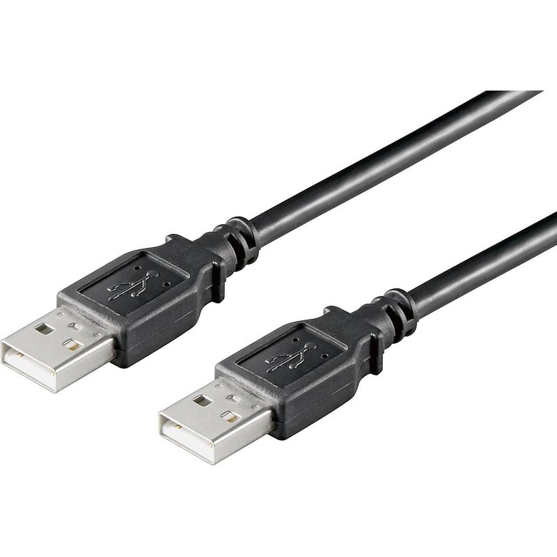 Microconnect USBAA01B USB cable USB 2.0 0.1 m USB A Black