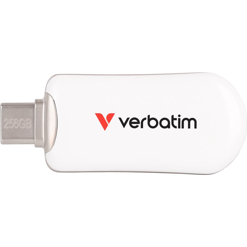 Verbatim Plectra USB-C Flash Drive White 256GB