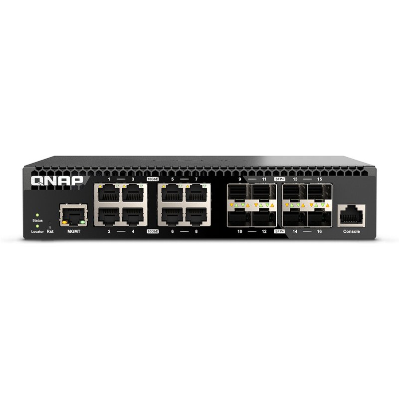 QNAP QSW-M3216R-8S8T network switch Managed L2/L3 10G Ethernet (100/1000/10000) 1U Black