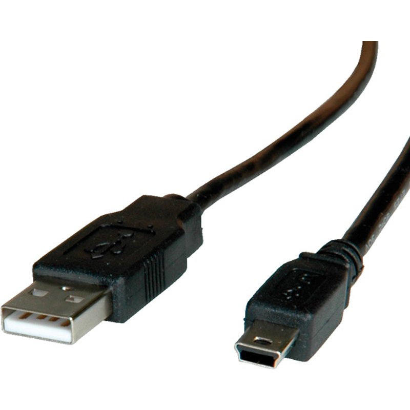 ROLINE USB 2.0 Cable. Type A - 5-Pin Mini 1.8 m