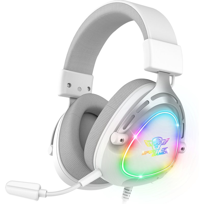 Spirit of Gamer MIC-EH40BK Headset Wired Head-band Calls/Music White