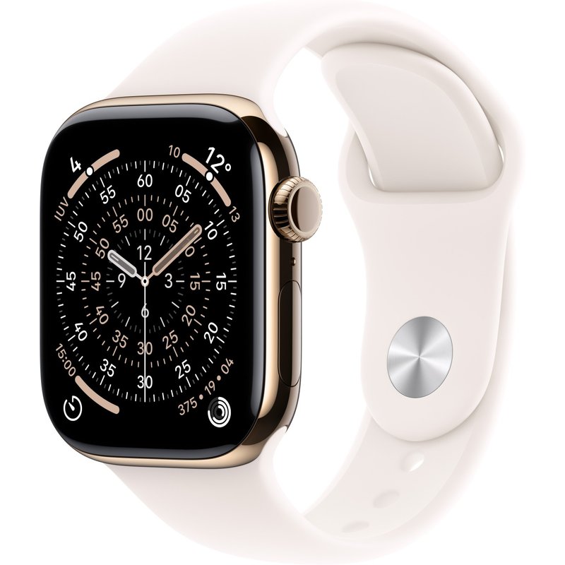 Apple Watch Series 11 GPS + Cellular 42mm Gold Titanium Case with Ligh