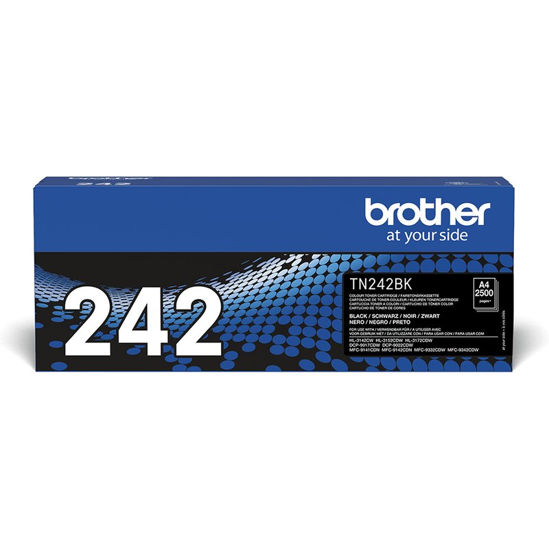 Brother TN-242BK Toner-kit black. 2.5K pages ISO/IEC 19798 for Brother
