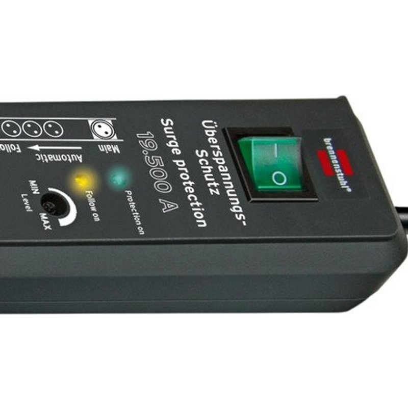 Brennenstuhl 1159490966 power extension 3 m 6 AC outlet(s) Indoor Anth