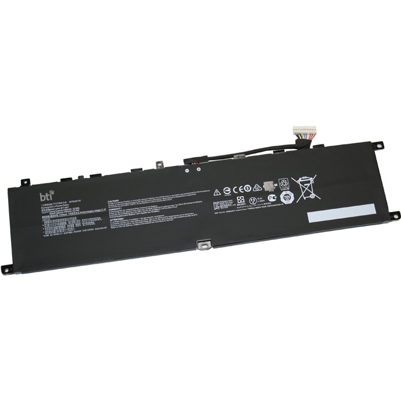 BTI 65Wh 4 cell BTY-M57 compatible battery for MSI VECTOR GP76 12UH-603ES VECTOR GP76 12UH-427BE VECTOR GP76 12UH-426NL VECTOR GP76 12UH-048BE