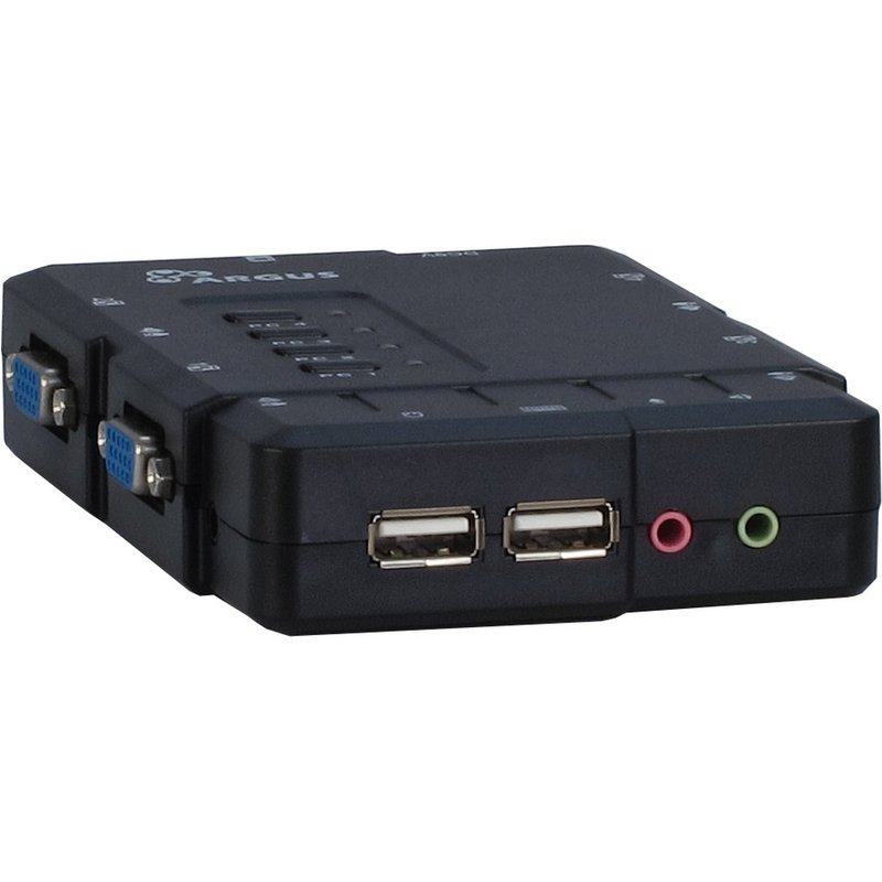Inter-Tech KVM-CS-41UA KVM switch Black