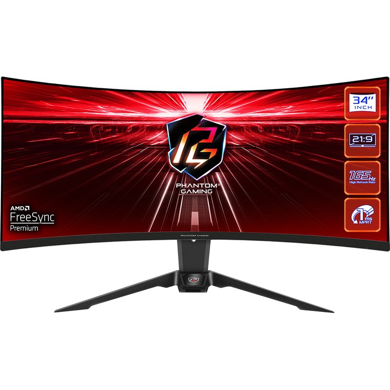 Asrock PG34WQ15R2B computer monitor 86.4 cm (34") 3440 x 1440 pix
