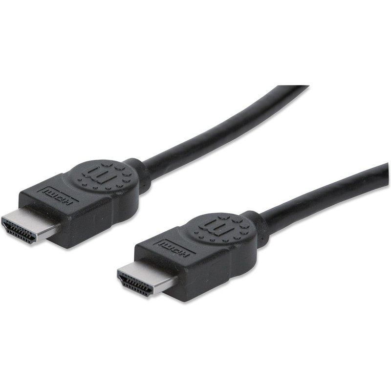 Manhattan HDMI 4K@30Hz Cable 5m Suitable for ALL 1080p/HD and majority of 4K uses (check your system 4K specification to be sure) Male to Male Black Ultra HD 4k x 2k Lifetime Warranty High Speed Equivalent to HDMM5M 5 m HDMI Type A (Standar