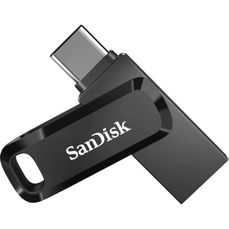 SanDisk Ultra Dual Drive Go. Capacity: 32 GB Device interface: USB Type-A / USB Type-C USB version: 3.2 Gen 1 (3.1 Gen 1) Read speed: 150 MB/s. Form factor: Swivel Product colour: Black