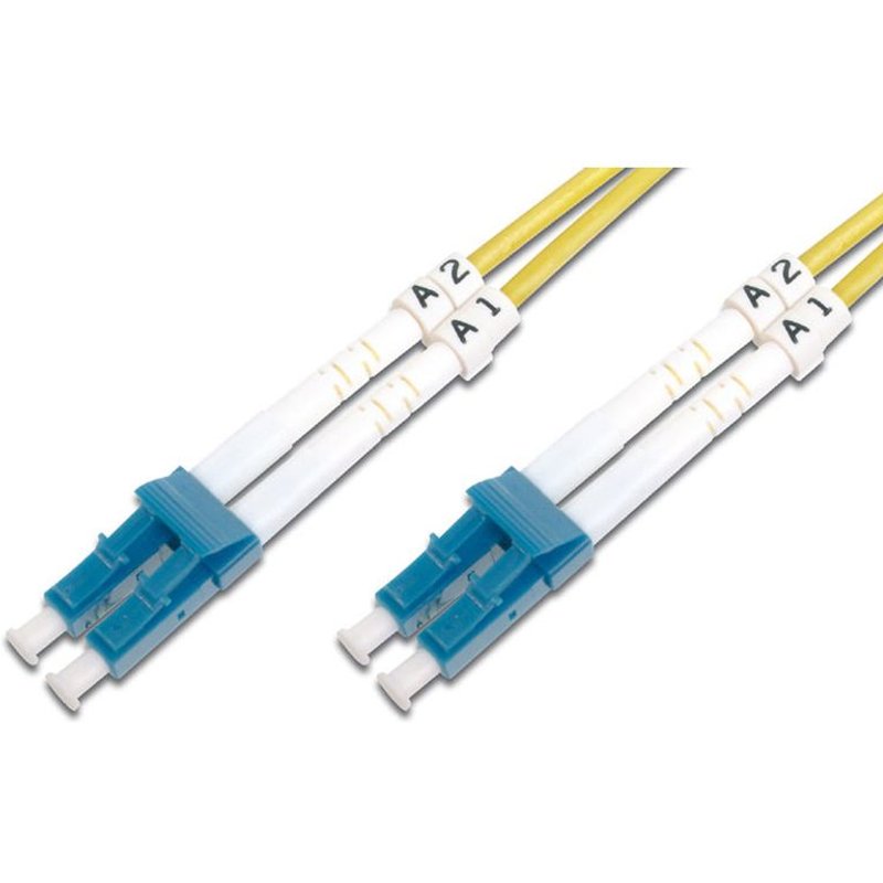 FDL 2M OS2 9/125 LC-LC DLX 2.8mm FIBRE OPTIC CABLE - YELLOW