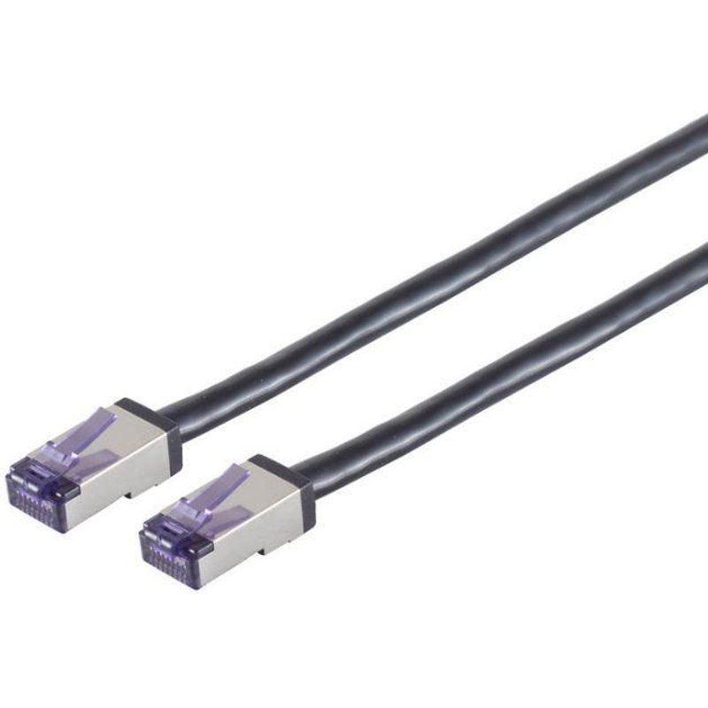 Lanview LVN-CAT6A-FLEX-15M networking cable Black S/FTP (S-STP) Round