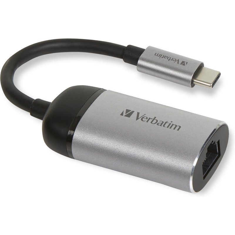 Verbatim 49146 laptop dock/port replicator USB 3.2 Gen 1 (3.1 Gen 1) Type-C Black, Silver