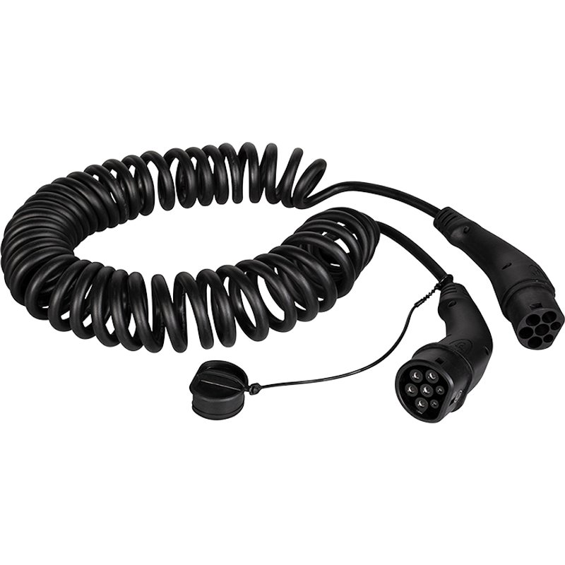 LogiLink EVC0112 electric vehicle charging cable Black Type 2 3 5 m
