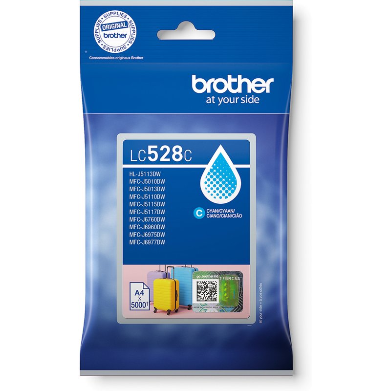 Brother LC-528C Ink cartridge cyan extra High-Capacity. 5K pages ISO/I