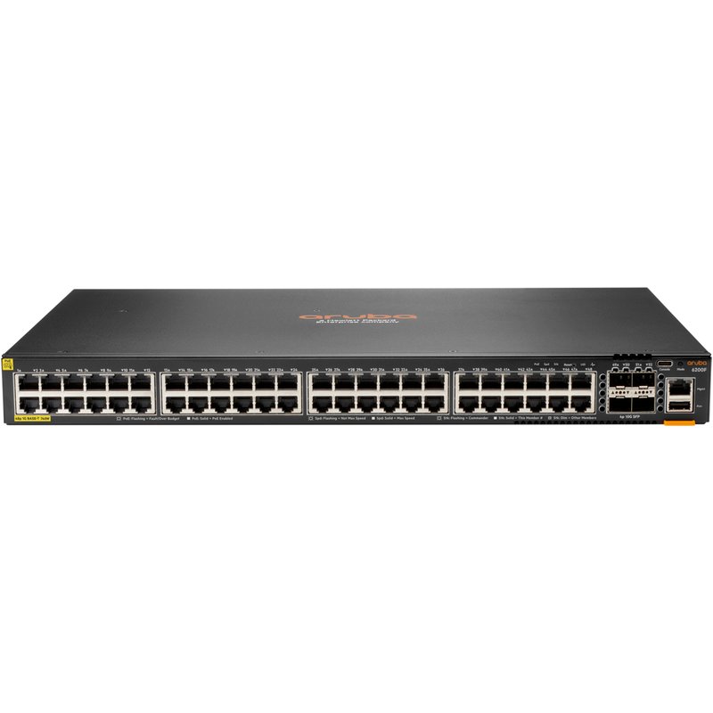 HPE Aruba Networking CX 6200F 48G Class-4 PoE 4SFP+ 740W Managed L3 Gi