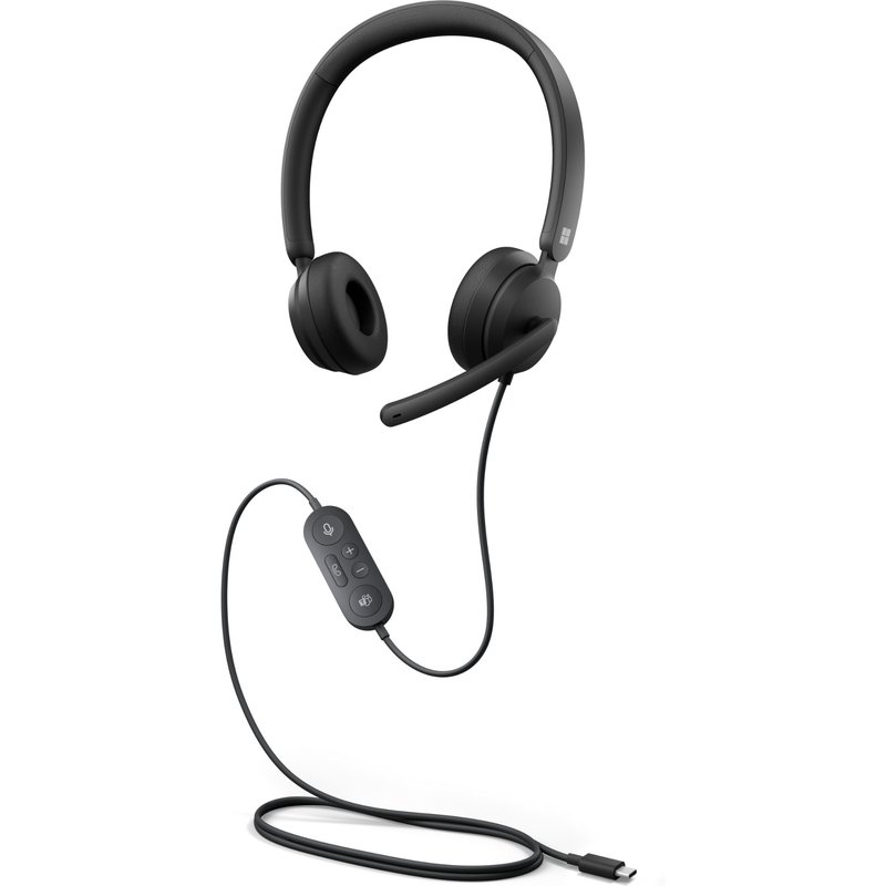 Microsoft MS Modern USB-C Headset Black DA/FI/NO/SV Commercial - Heads