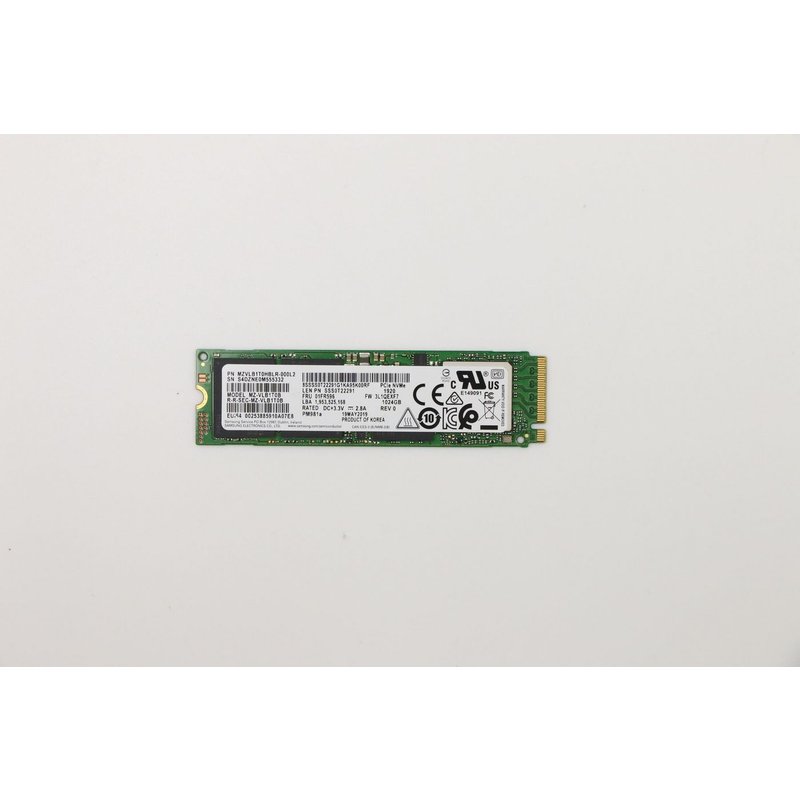 Lenovo 1 M.2 PCIe NVMe SSD.
