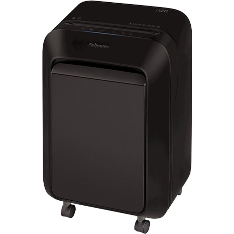 Fellowes LX Series Powershred LX211. Shredding type: Micro-cut shredding Shredding size: 2 x 12 mm Basket volume: 23 L
