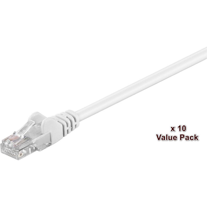 Microconnect V-UTP501WVP networking cable White 1 m Cat5e U/UTP (UTP)