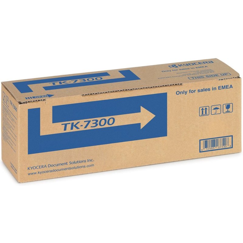 KYOCERA TK-7300. Black toner page yield: 15000 pages Printing colours: Black Quantity per pack: 1 pc(s)