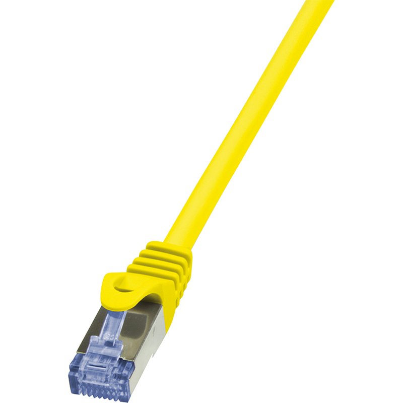 LogiLink 0.25m Cat.6A 10G S/FTP networking cable Yellow Cat6a S/FTP (S