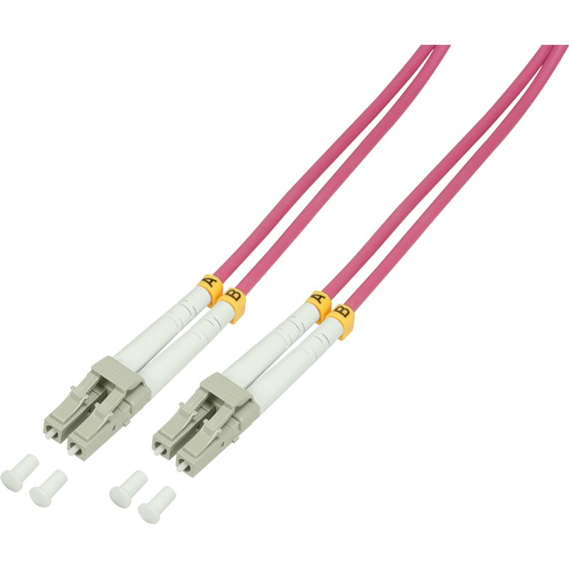 LogiLink 0.5m. LC - LC InfiniBand/fibre optic cable Violet