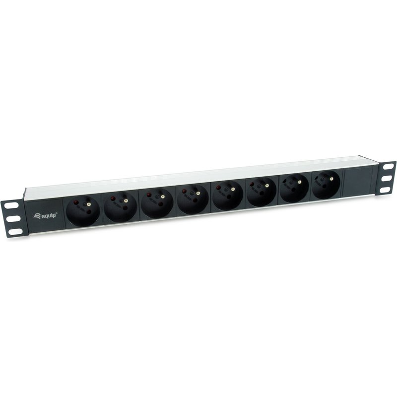 Equip 333313 power distribution unit (PDU) 8 AC outlet(s) 1U Black. Si
