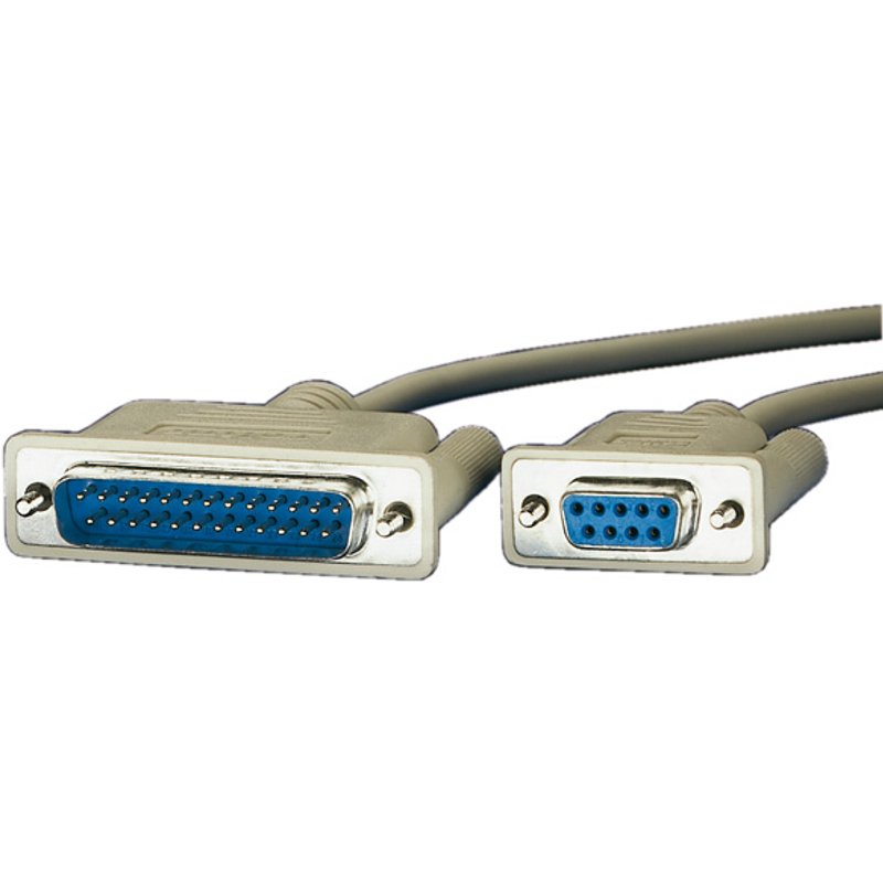 ROLINE Serial Printer Cable. DB9 F - DB25 M 1.8 m