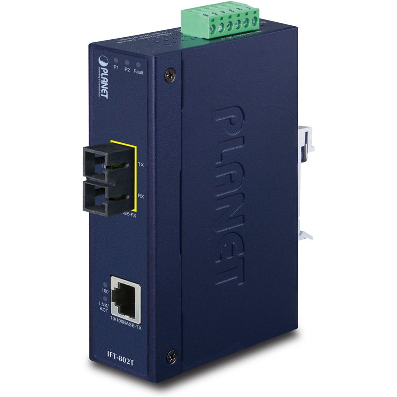 PLANET IFT-802T network media converter 200 Mbit/s 1310 nm Blue