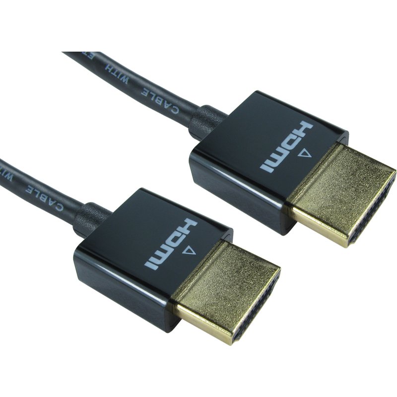 Cables Direct HDMI 3 m. Cable length: 3 m Connector 1: HDMI Type A (Standard) Connector 1 gender: Male Connector 2: HDMI Type A (Standard) Connector 2 gender: Female Connector contacts plating: Gold HDMI version: 1.4 3D Product colour: Black
