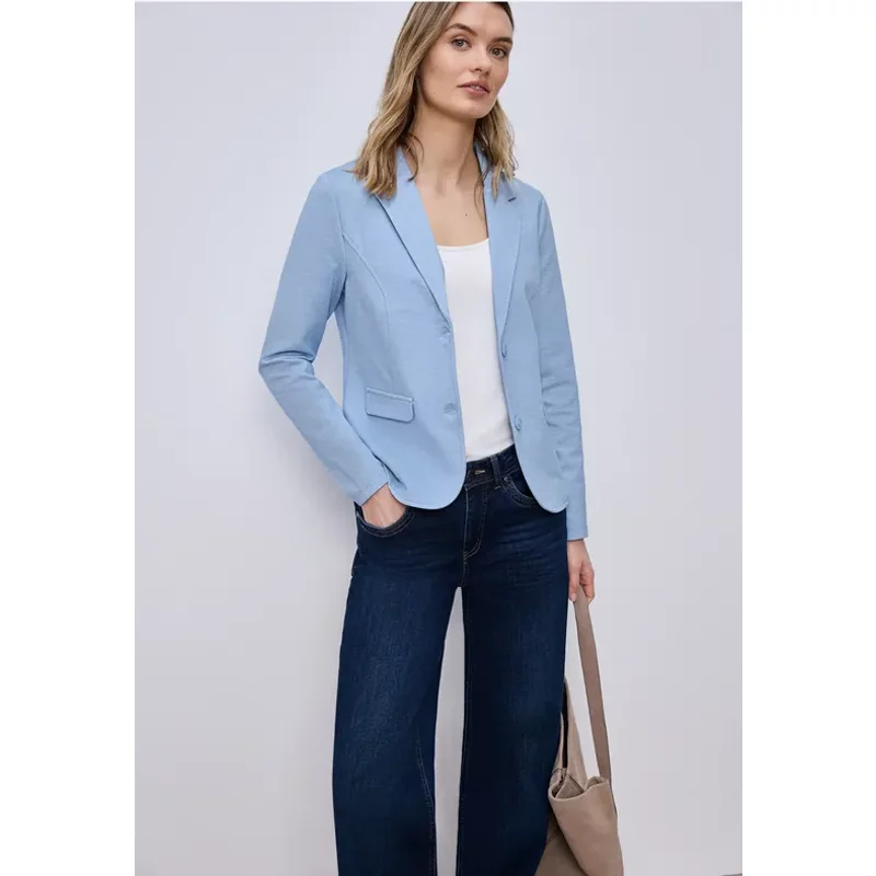 Street One Femme Blazer de base in Bleu, in size: 40