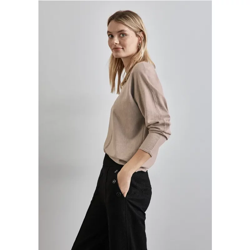 Street One Femme Pull-over Dolman in Beige, in size: 34