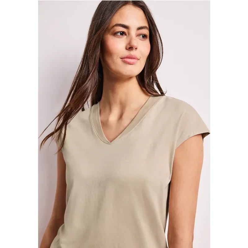 Chemise dropped shoulder avec col en V