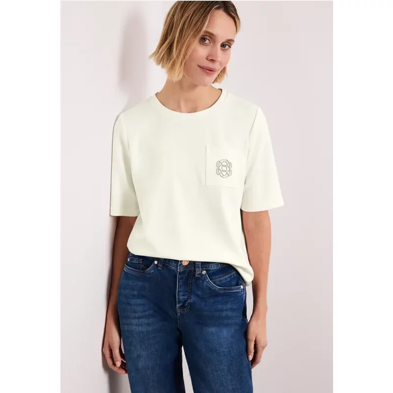 T-shirt à col rond avec détail décoratif