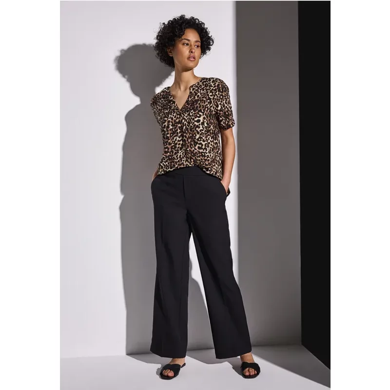 Street One Femme Blouse à motifs in Marron, in size: 34