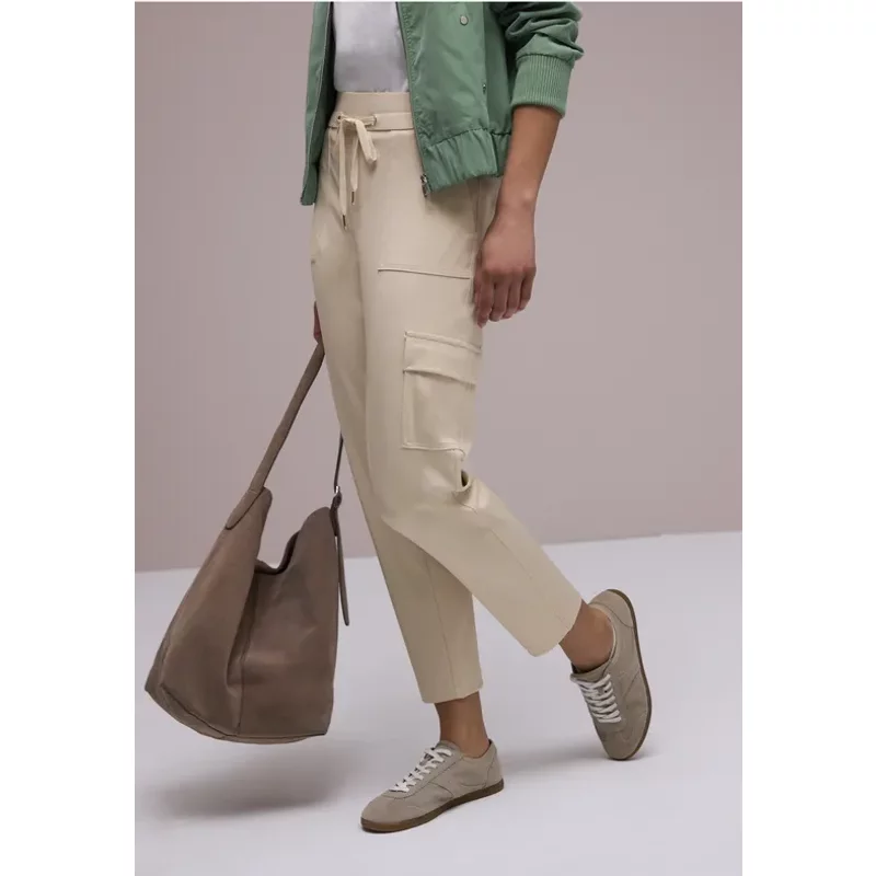 Street One Femme Pantalon cargo in Beige, in size: 32