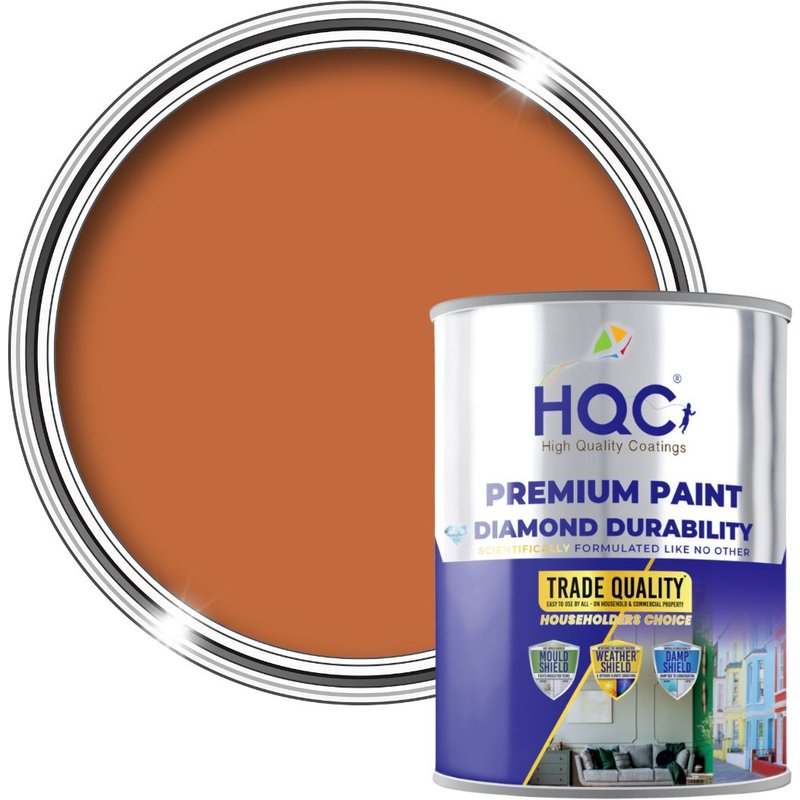 HQC PAINTS Barn Paint - 10L - Best Exterior Wood Paint for Barns, Fences & Gates in Terracotta