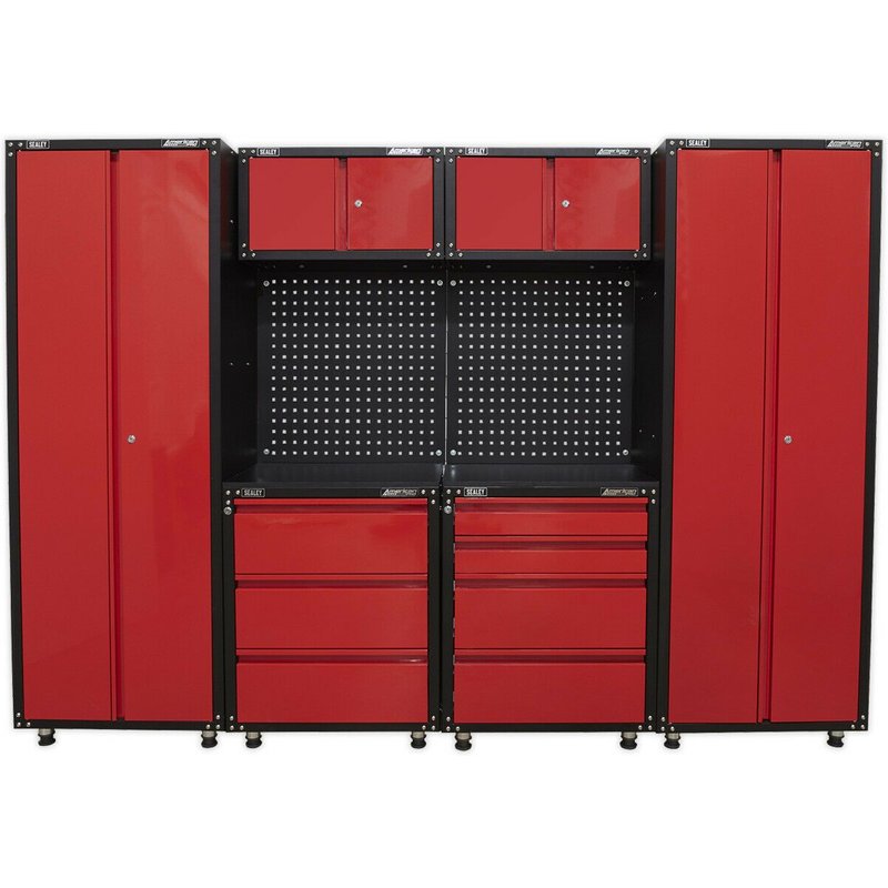 Loops Premium 2.6m Modular Garage Storage System - Heavy Duty - Workshop Cabinets
