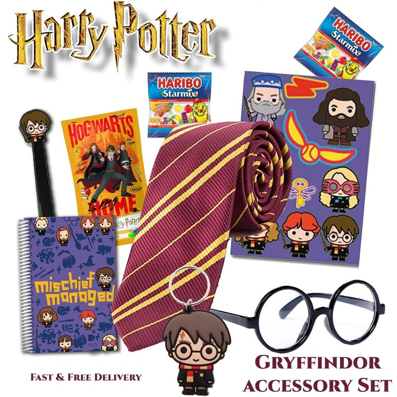 Authentic Harry Potter Gryffindor Acessory Gift Set - Must-Have for Fans