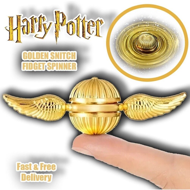 Harry Potter Golden Snitch Fidget Spinner - Anxiety & Stress Relief, Sensory Toy