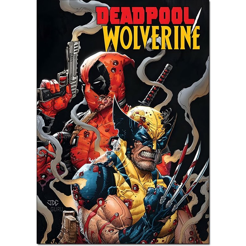 Deadpool & Wolverine Comic Book Poster | Classic & Official Wall Art A4 A3