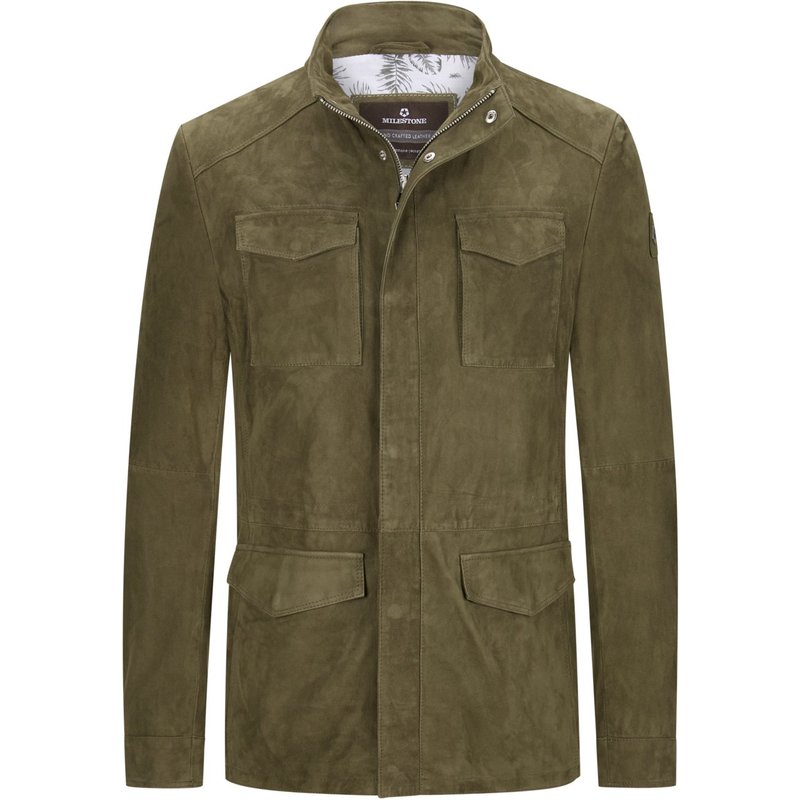 Milestone Lederjacke MS-Aurelio aus Ziegenveloursleder