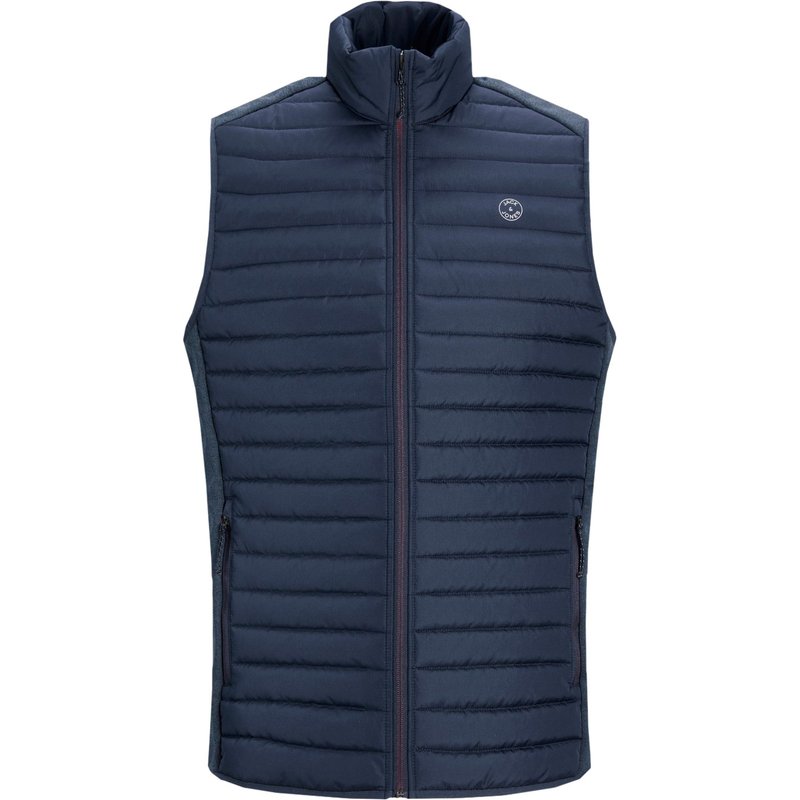 Jack & Jones Leichte Steppweste mit elastischem Jersey-Einsatz