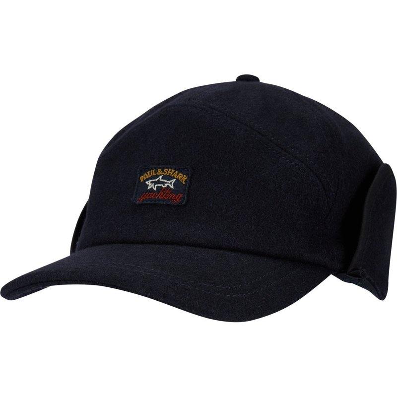Paul & Shark Cap aus Wolle mit Ohrenschützern und Label-Aufnäher