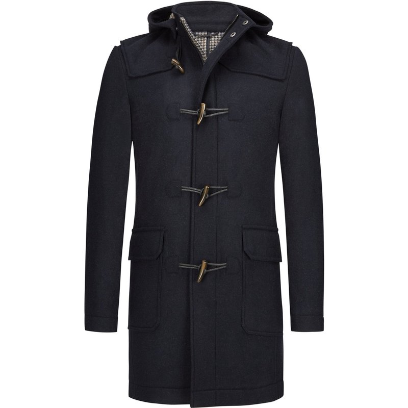 Tom Rusborg Dufflecoat mit abnehmbarer Kapuze