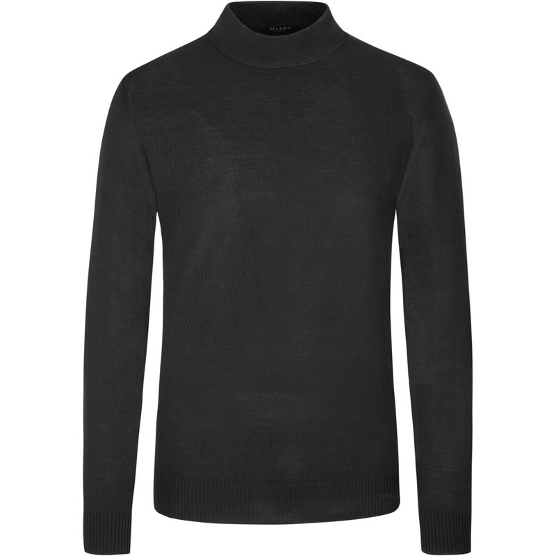 Maerz Pullover aus Schurwolle mit Stehkragen