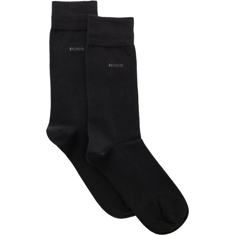 BOSS 2er Pack mittelhoher Socken aus elastischem Baumwoll-Mix